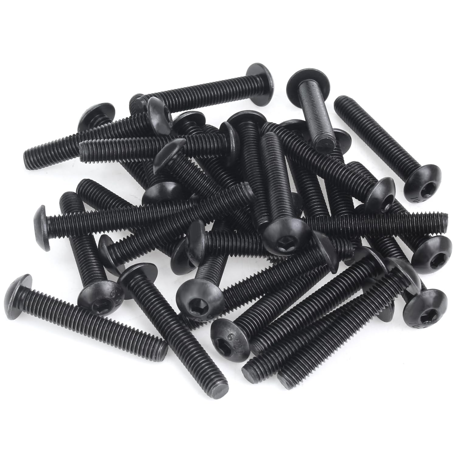 Detalle 1 de Sutemribor M5 x 30mm Button Head Socket Screws, 55-Pack, 10.9 Alloy Steel