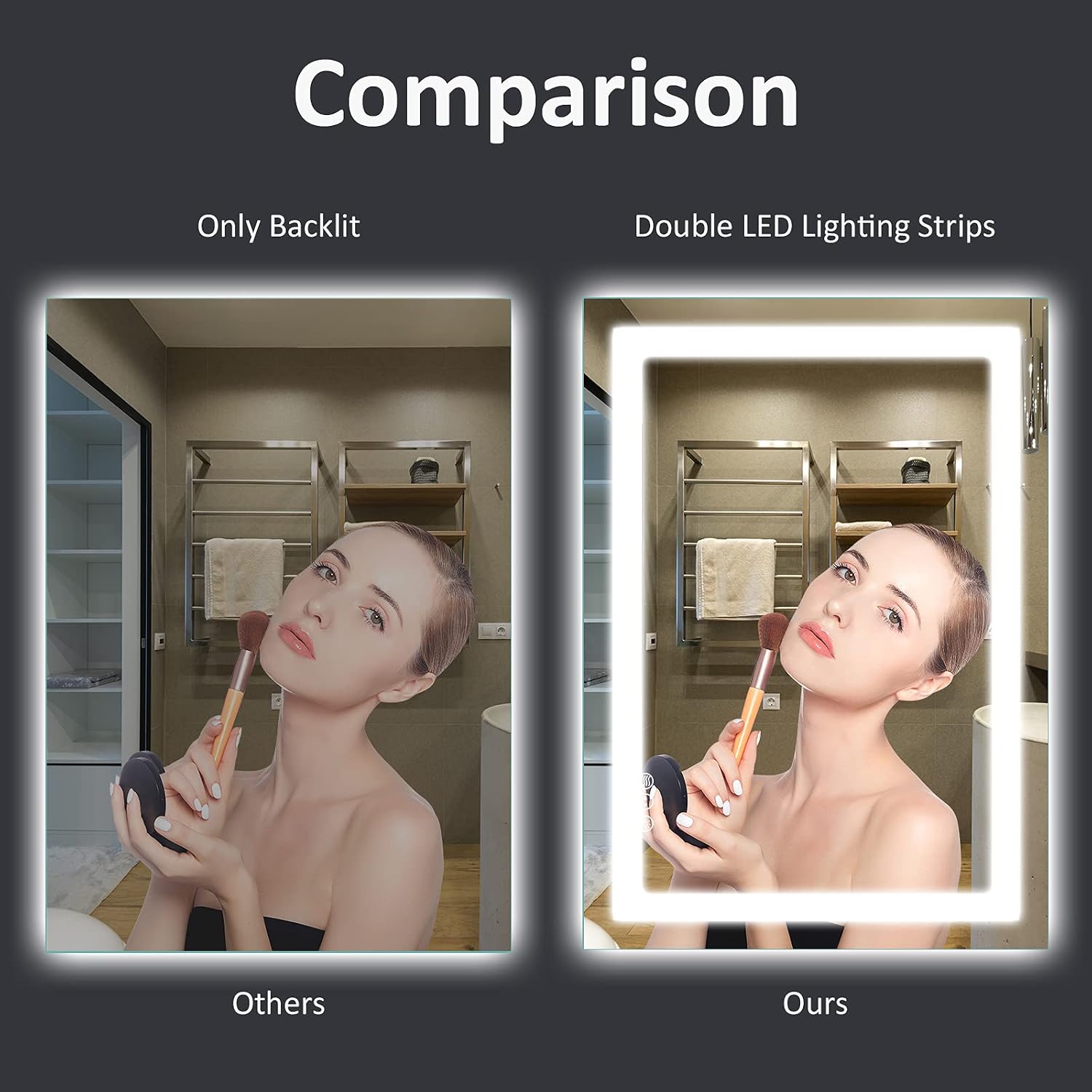 Thumbnail 5 de Amorho 36"x36" LED Bathroom Mirror