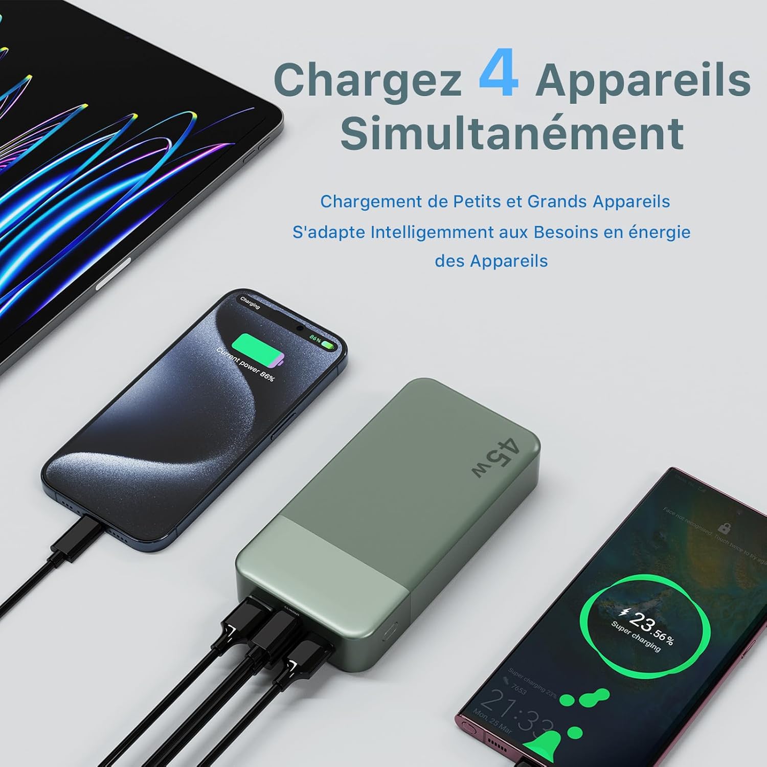 Thumbnail 3 de Nobis Batterie Externe 20000mAh Power Bank 45W — Chargeur portable