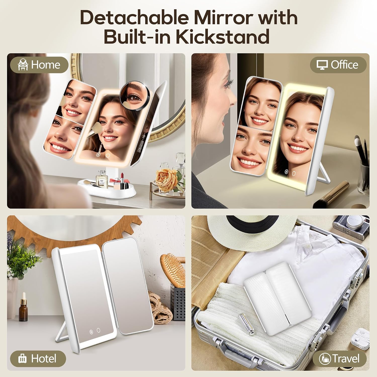 Detalle de GOMIPURU Vanity Mirror with Lights 30X