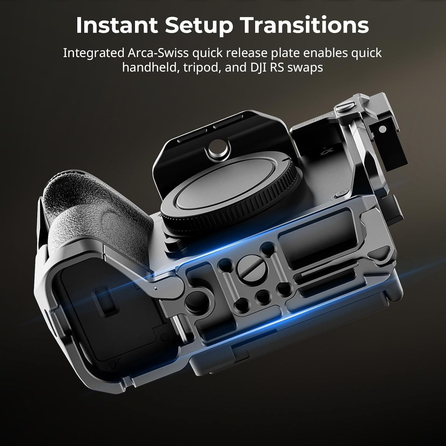 Thumbnail 5 de SmallRig FX2 HawkLock Quick Release Camera Cage Kit for Sony (5588) with XLR handle extension and Arca-style plate