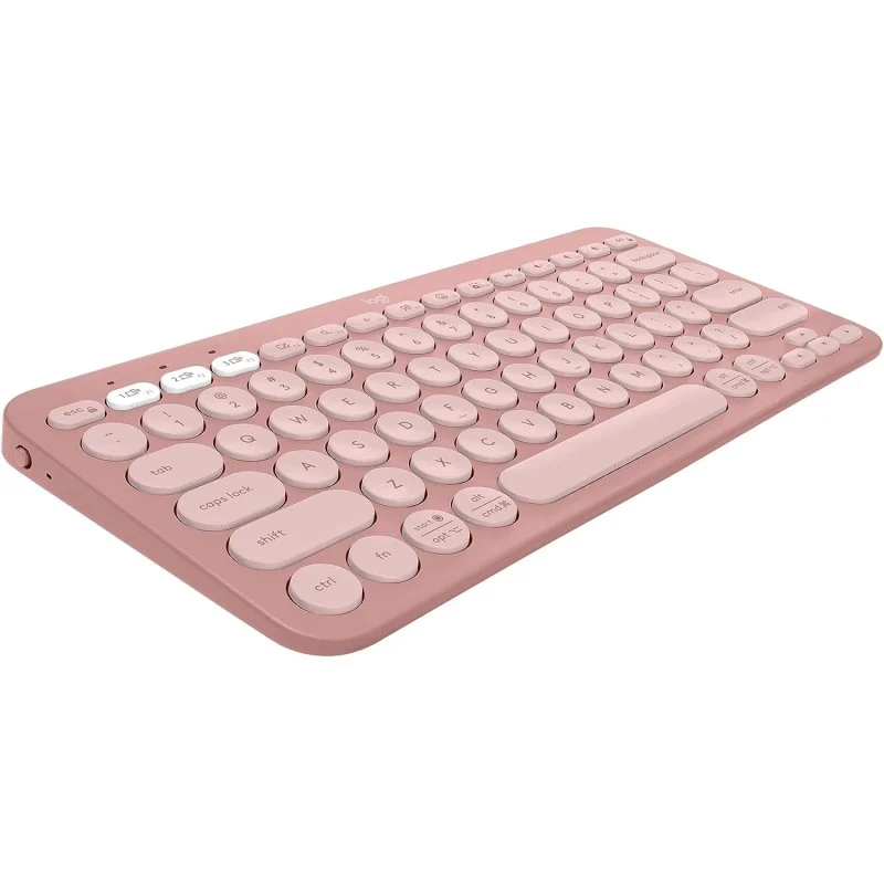 Detalle 2 de Logitech Pebble Keys 2 K380s Rosa: teclado Bluetooth multidispositivo para uso cotidiano