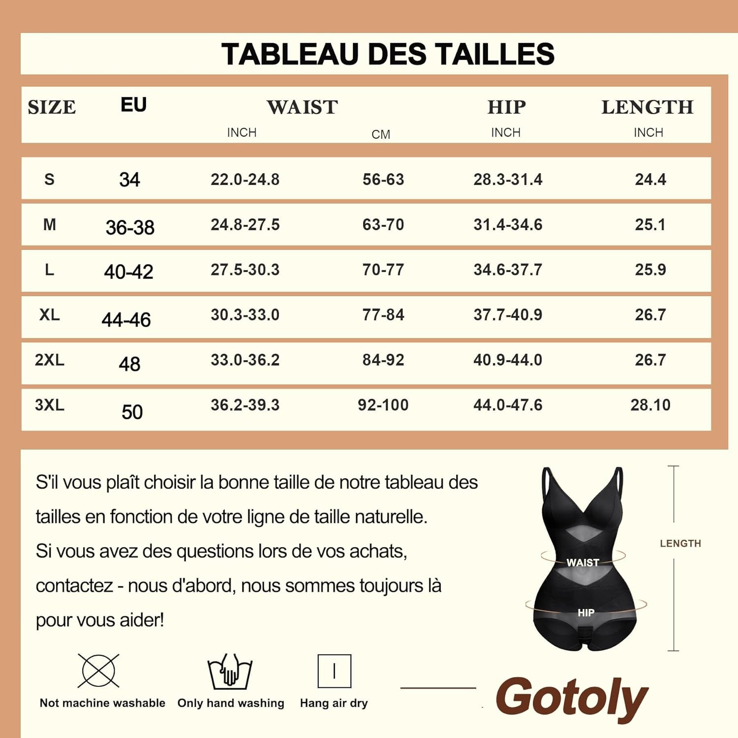 Thumbnail 2 de Gotoly Body Sculptant Femme Gainant Invisible – Bodys Shapewear Gainant Ventre Plat