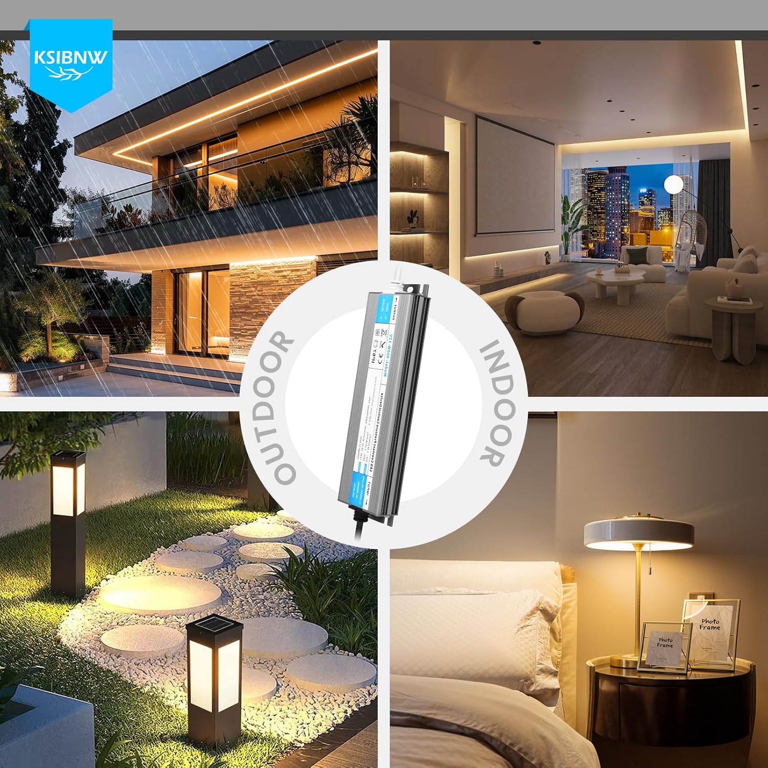 Thumbnail 6 de KSIBNW Trasformatore LED 12V 100W – Alimentatore Impermeabile IP67 (AC 220V to DC 12V 8,3A)