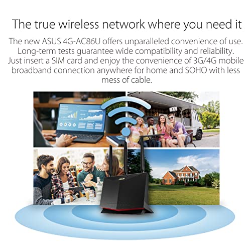 Thumbnail 5 de ASUS 4G-AC86U Router AC2600 con módem 4G LTE Cat. 12 600 Mbps