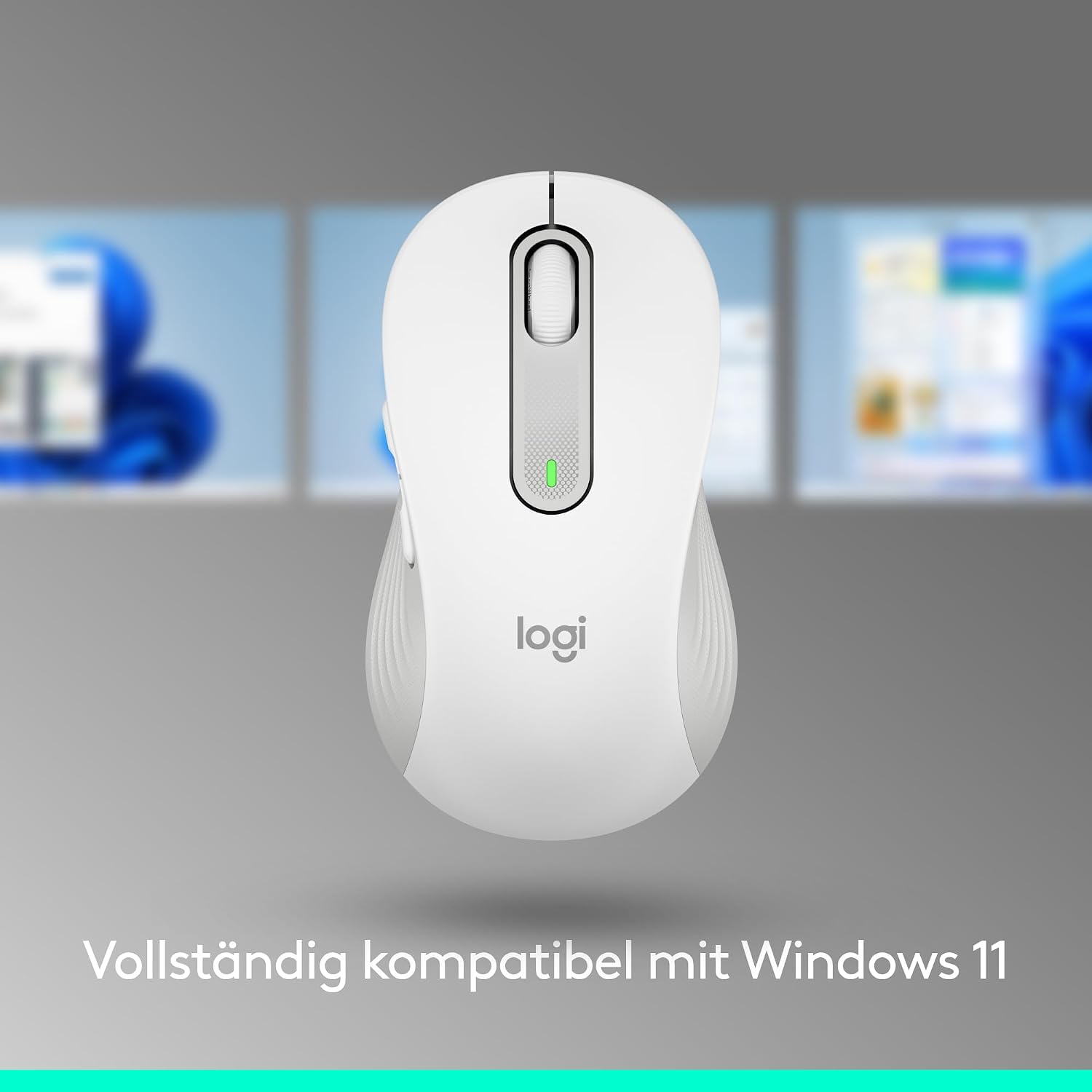 Detalle de Logitech Signature M650 L Kabellose Maus – Leise, großhändegerecht, Multi-Device, Weiß