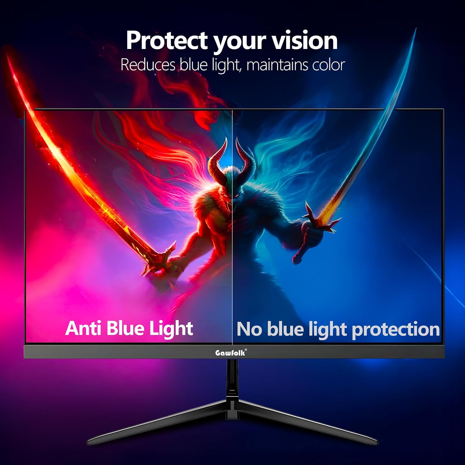 Thumbnail 6 de Gawfolk 27-inch 2K Gaming Monitor (120Hz, QHD IPS, G-Sync/Adaptive Sync, VESA 75x75)