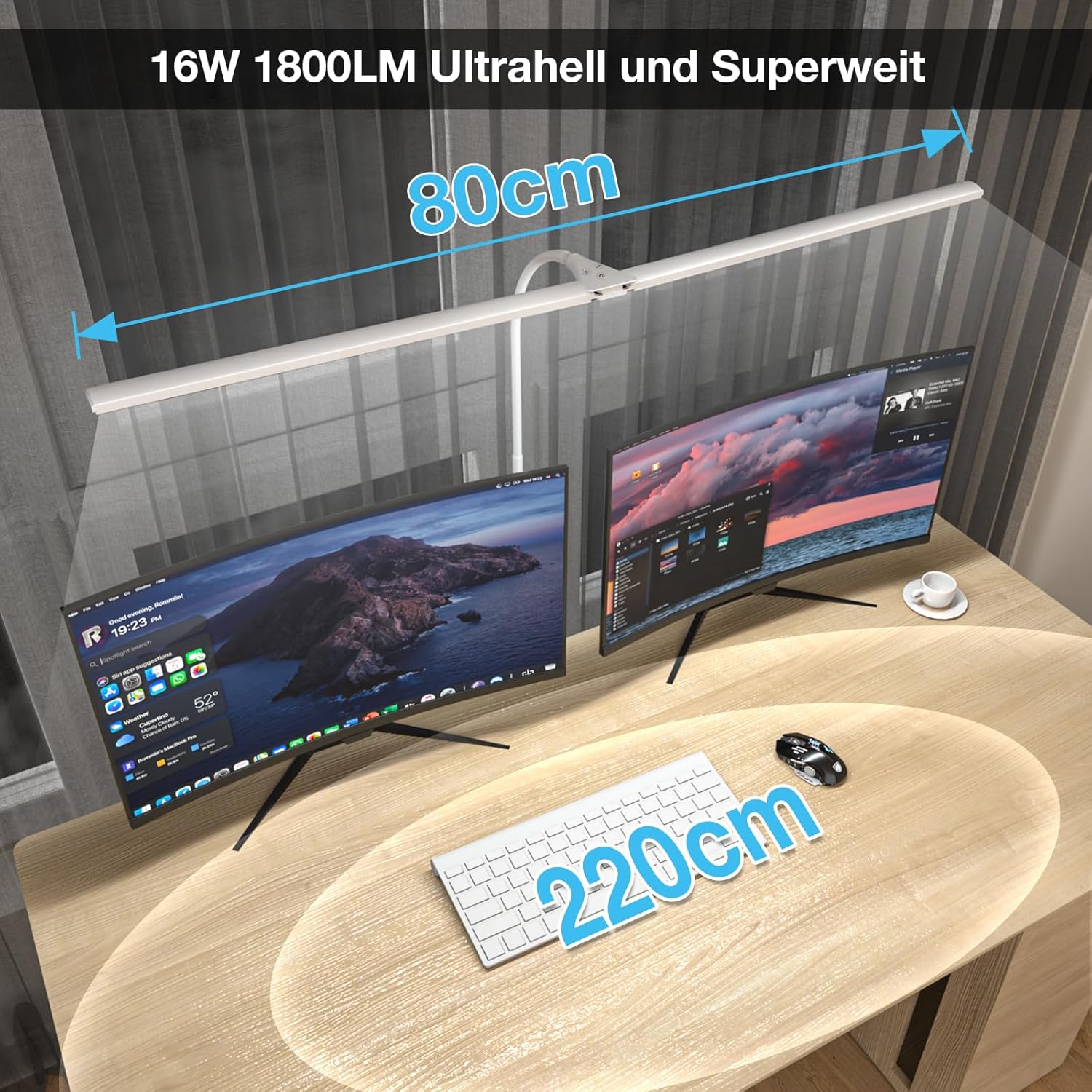 Thumbnail 5 de Hensam LED Schreibtischlampe 80 cm 💡