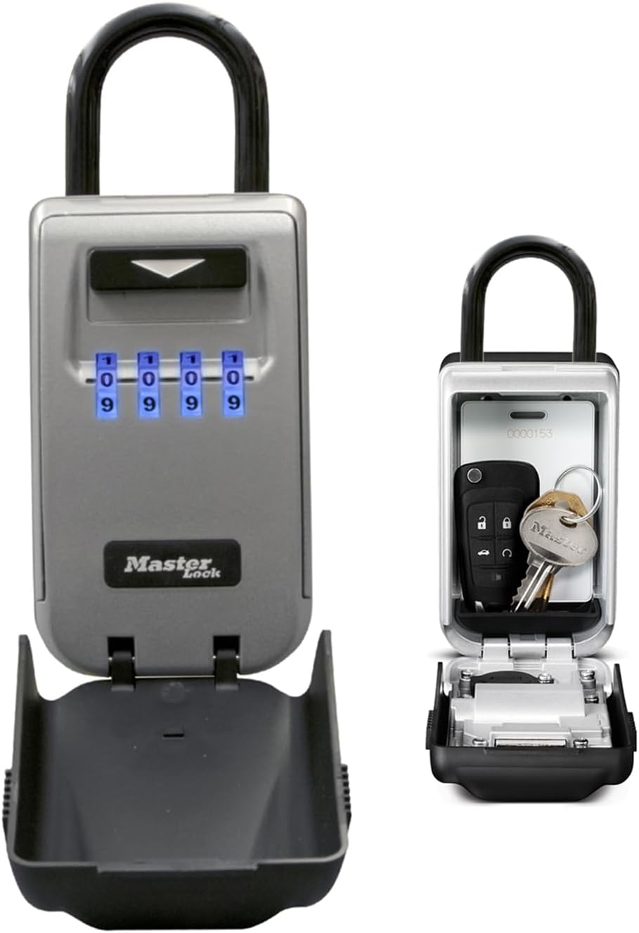 Thumbnail 4 de Master Lock 5420EURD Cassaforte per chiavi portatile con arco regolabile (misura media) 175 x 72 x 52 mm, nere