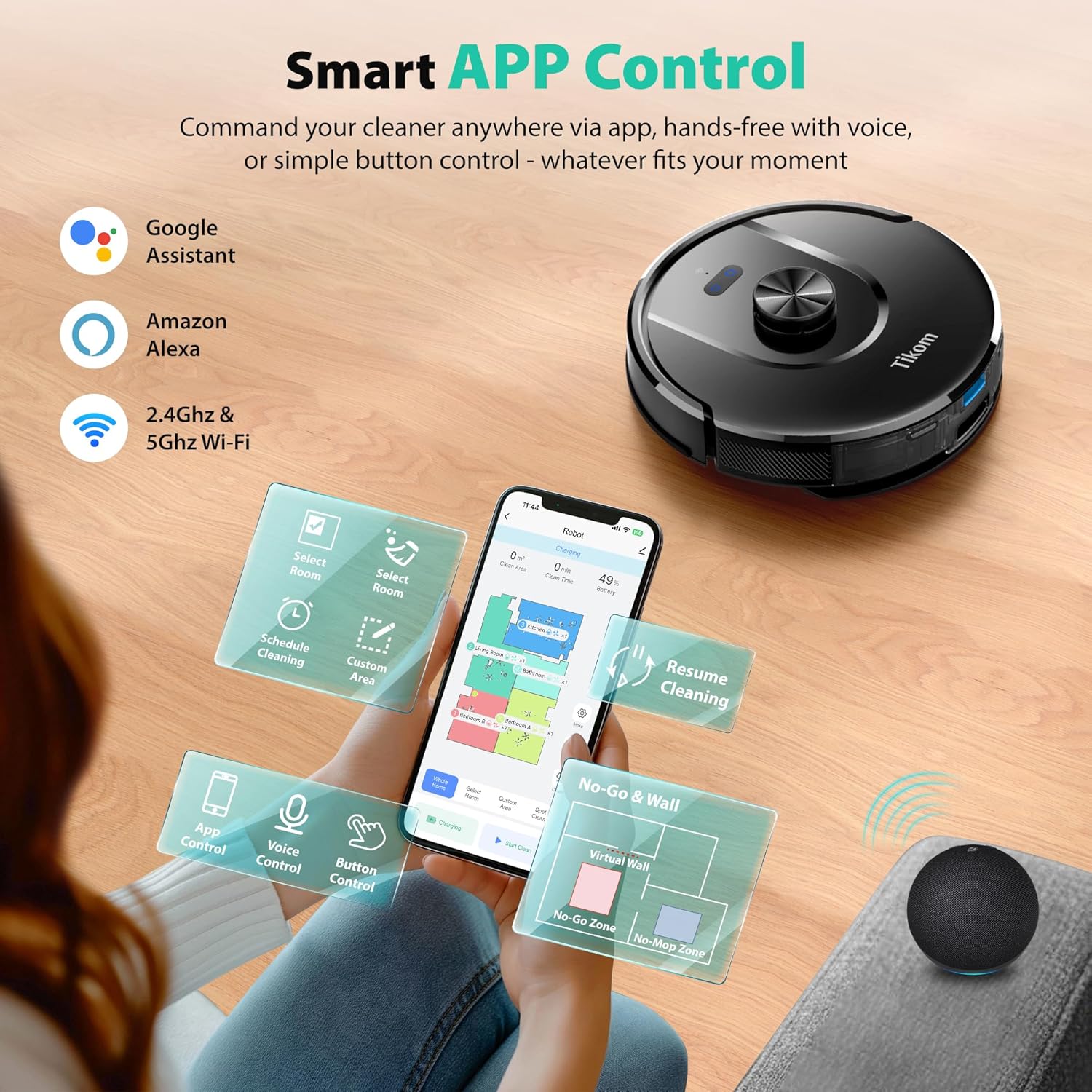 Thumbnail 6 de Tikom L8000 Plus Robot Vacuum 6000Pa 🤖