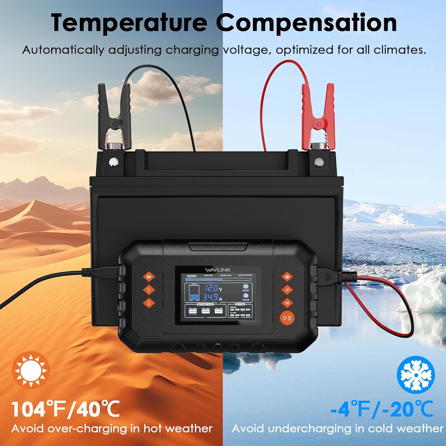 Thumbnail 5 de WAVLINK 450W Smart Battery Charger 35A ⚡