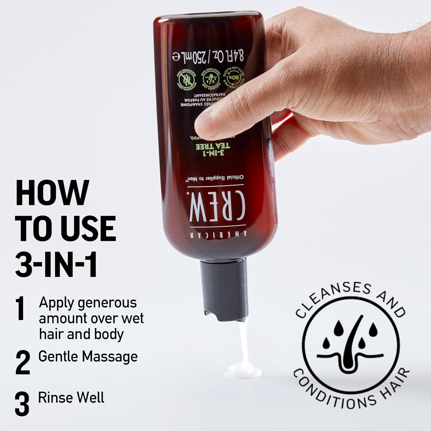 Thumbnail 5 de American Crew 3-in-1 Tea Tree 15.2oz