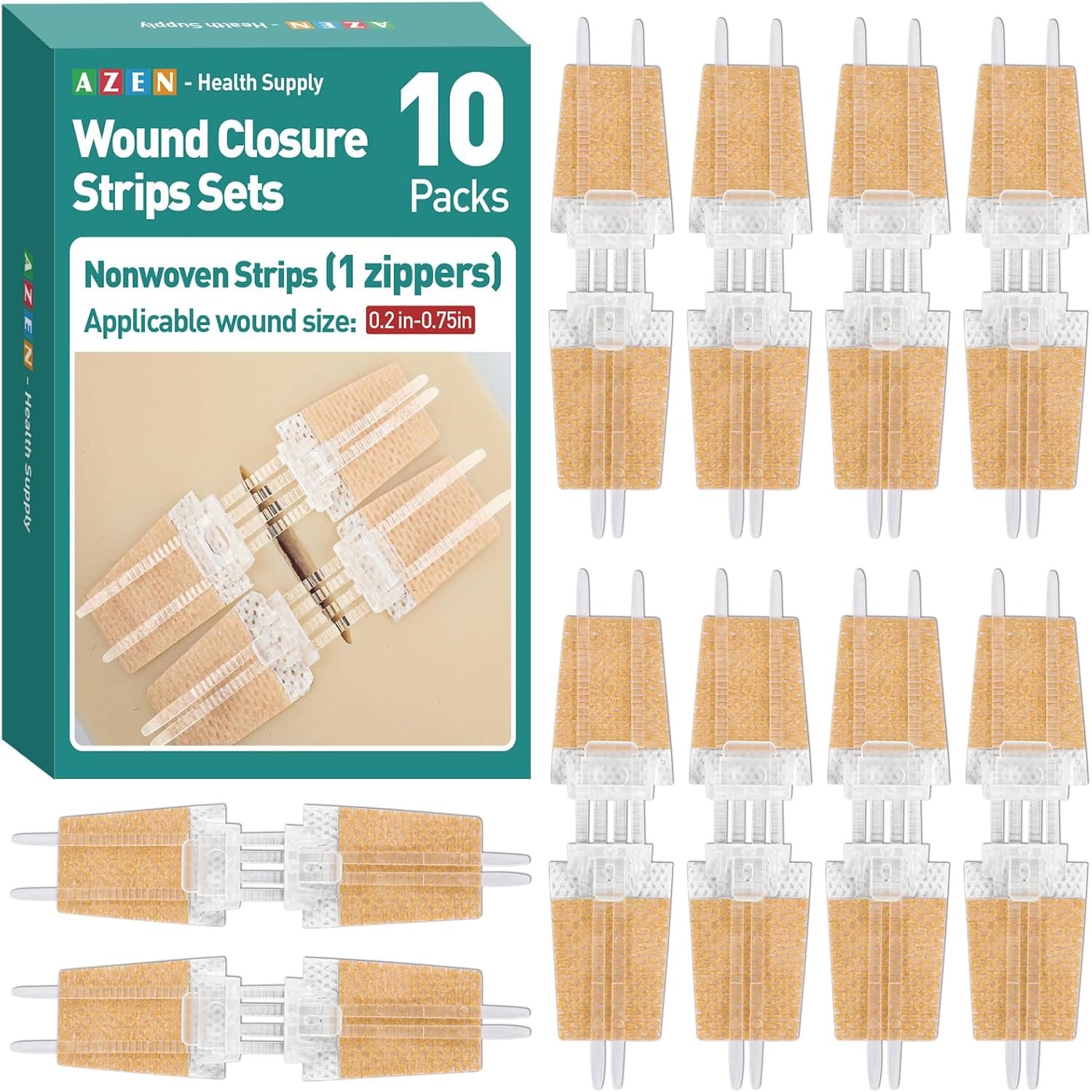 Thumbnail 6 de AZEN 28 Pack Wound Closure Strips 🩹