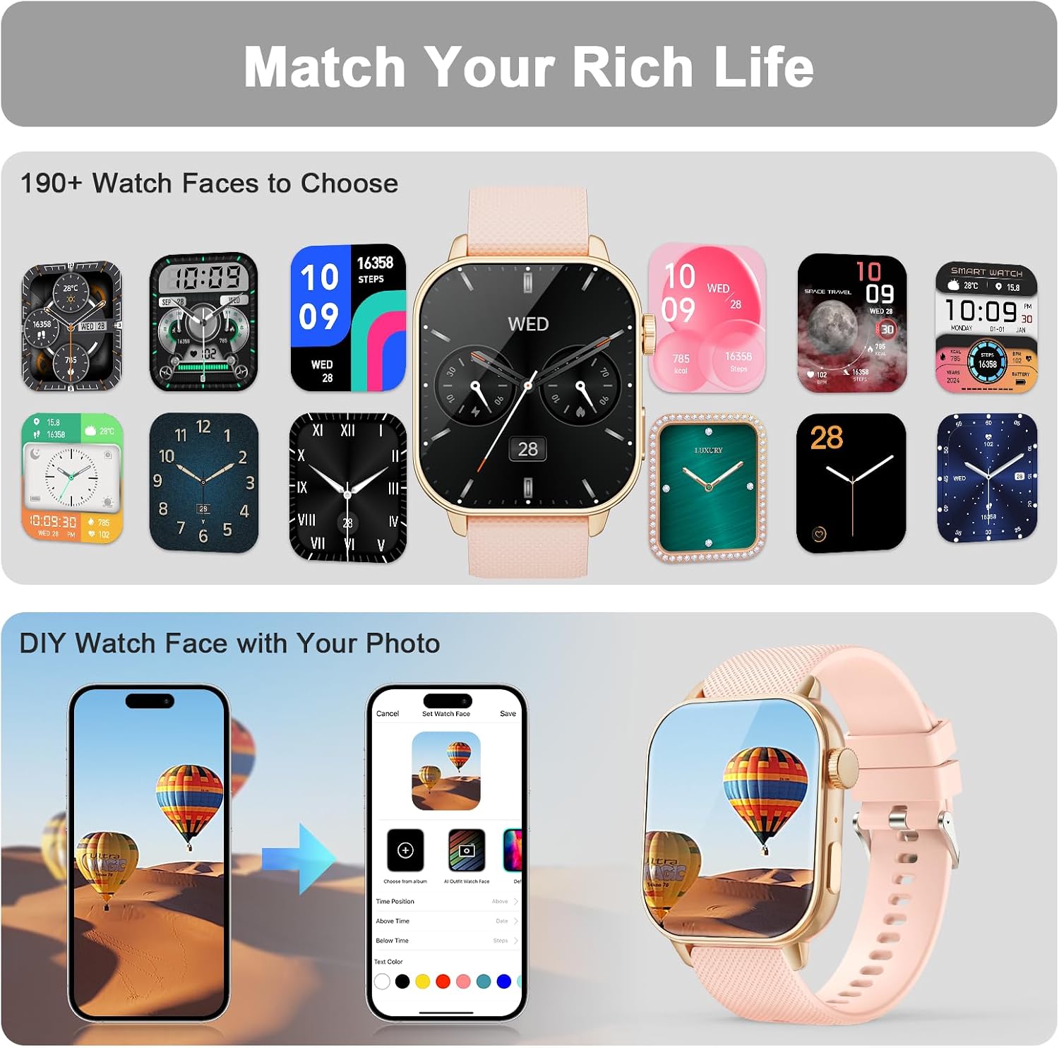 Detalle 2 de MFVLP LC210 1.85" AMOLED Smartwatch
