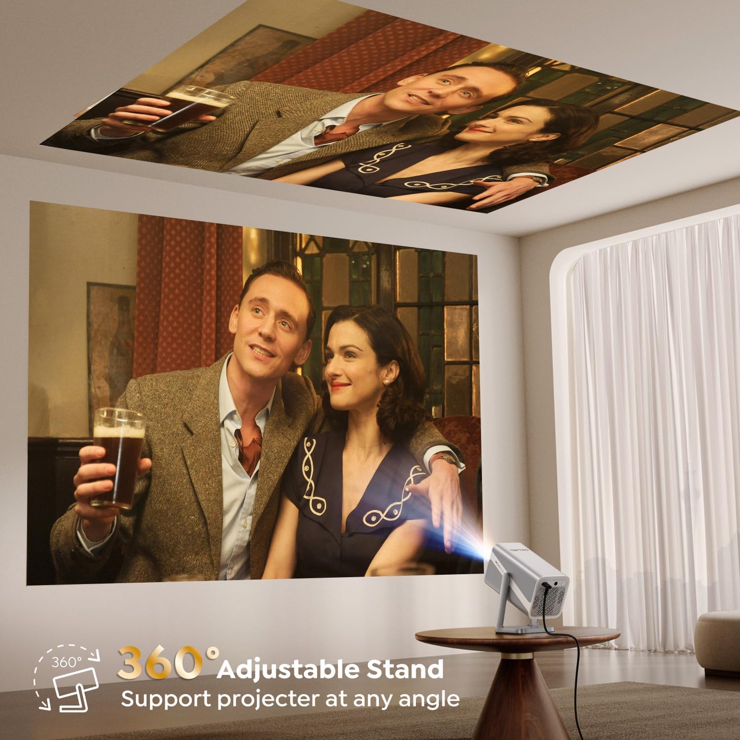 Detalle 2 de TOPTRO TP1 4K Smart Projector 800 ANSI