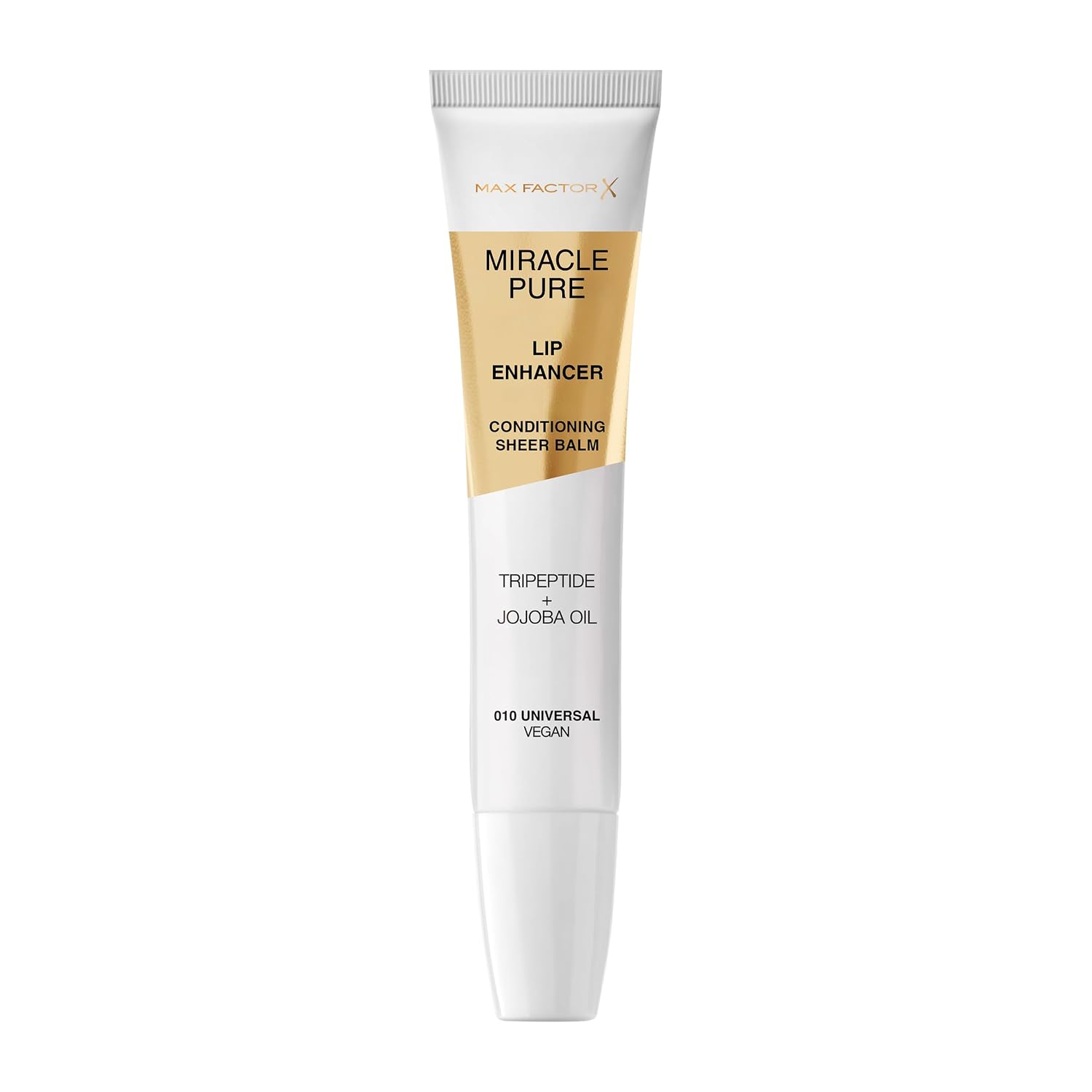 Detalle de Max Factor Miracle Pure Lip Enhancer 010 Universal – feuchtigkeitsspendender Lipgloss mit Jojobaöl & Tripeptiden