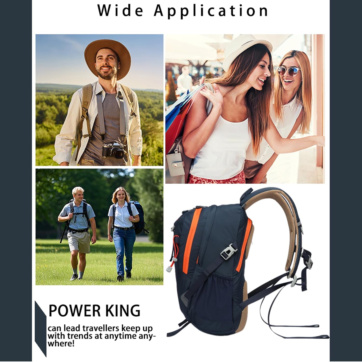 Thumbnail 6 de Lightweight 20L Hiking Backpack Navy Blue