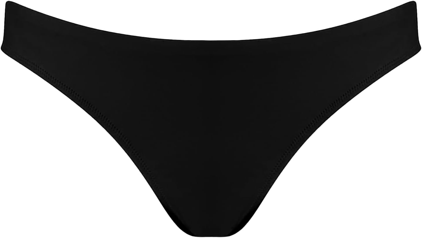 Detalle de Puma Women's Brazilian Swimwear:-slip bikini parte inferiore mid-rise in tessuto riciclato, resistente al cloro