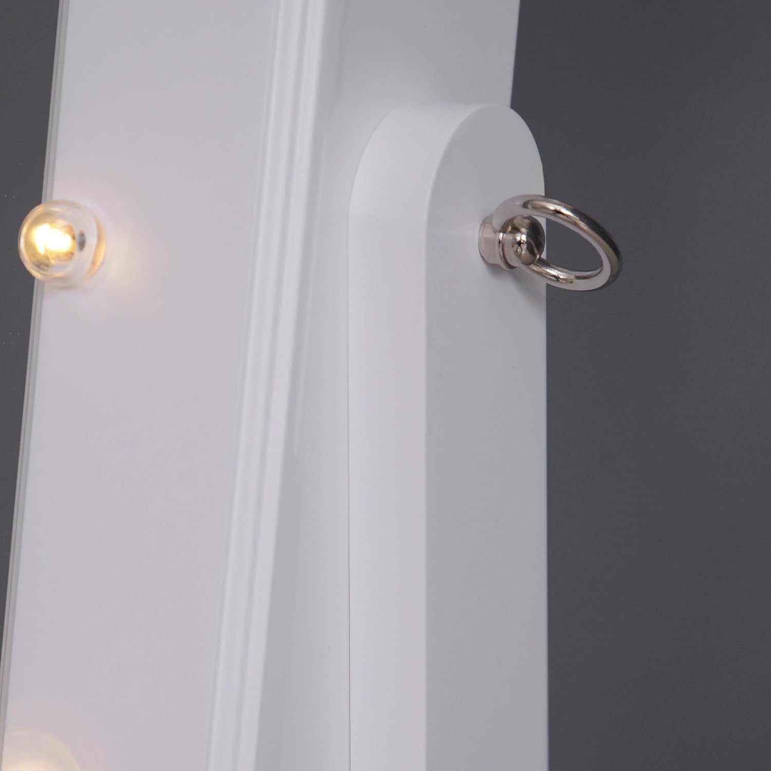 Detalle 2 de HOMCOM espejo joyero LED 20 luces