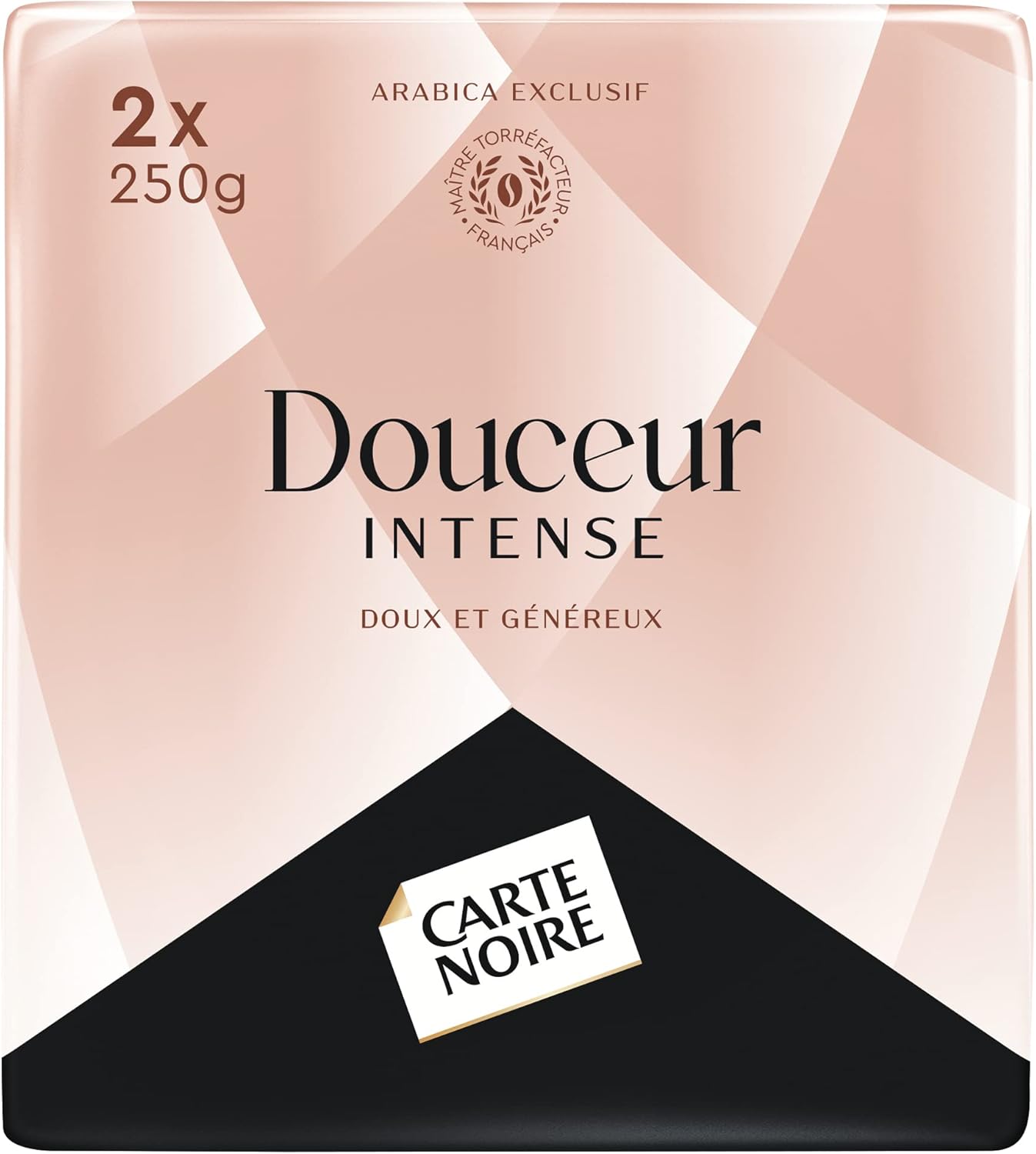 Detalle de CARTE NOIRE Douceur Intense – Café moulu 100% Arabica, Lot de 12 x 250 g, fabriqué en France