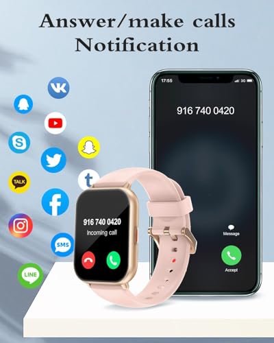 Detalle 2 de RUIMEN Montre Connectée Femme – Écran AMOLED 1.83'', musique intégrée, IP68 et 113 modes sportifs