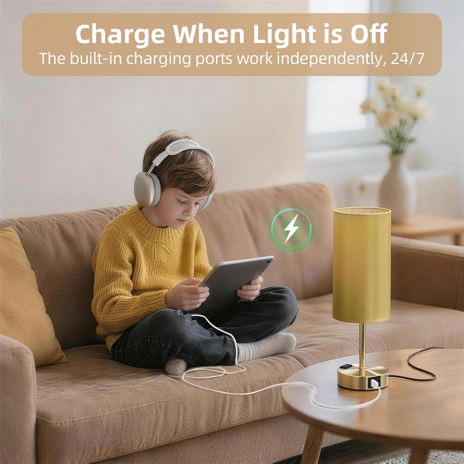 Thumbnail 4 de Fitfull Bedside Table Lamp