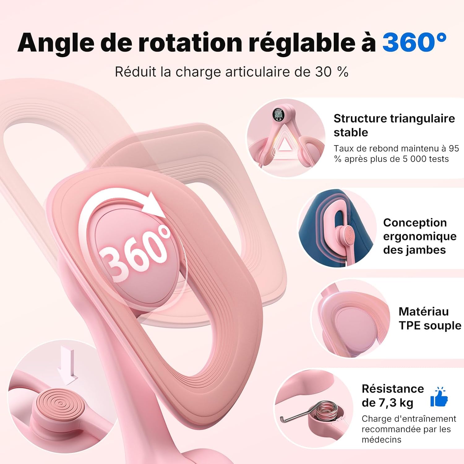 Thumbnail 4 de MERACH Thigh Master, appareil de renforcement pour les cuisses đ