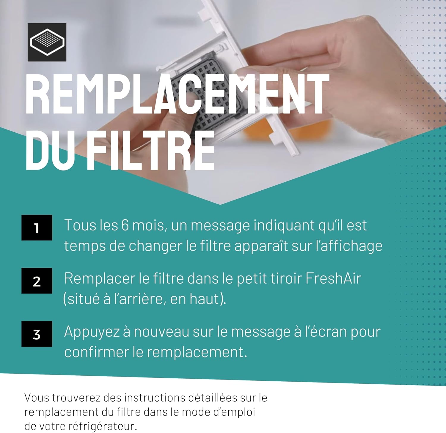 Detalle de FilterBase Filtre à Air Frais pour Réfrigérateur Liebherr – Lot de 2 (Compatibilité BioFresh/FreshAir)