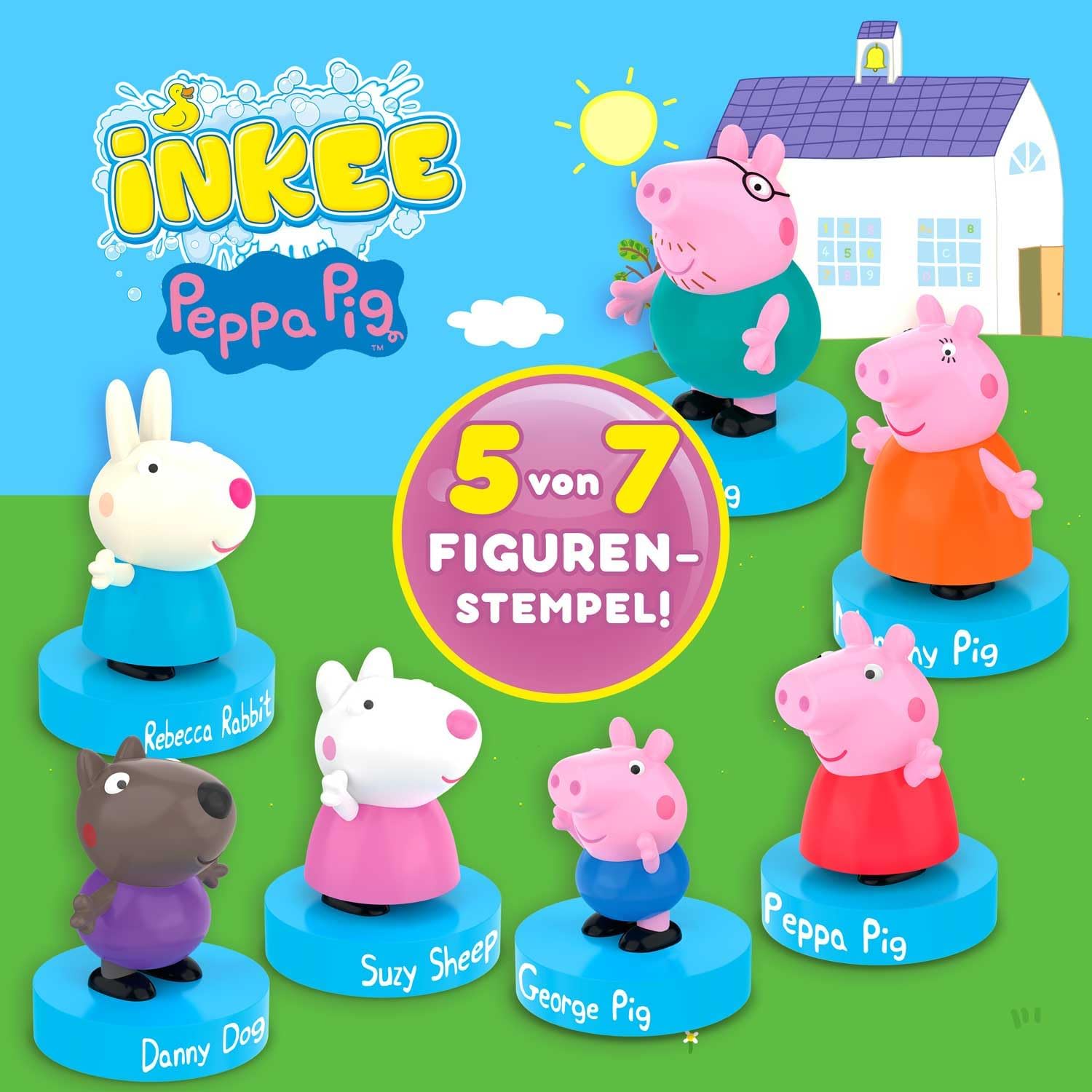 Detalle 2 de INKEE SURPRISE - Set de 5 bolas de baño Peppa Pig con sorpresa