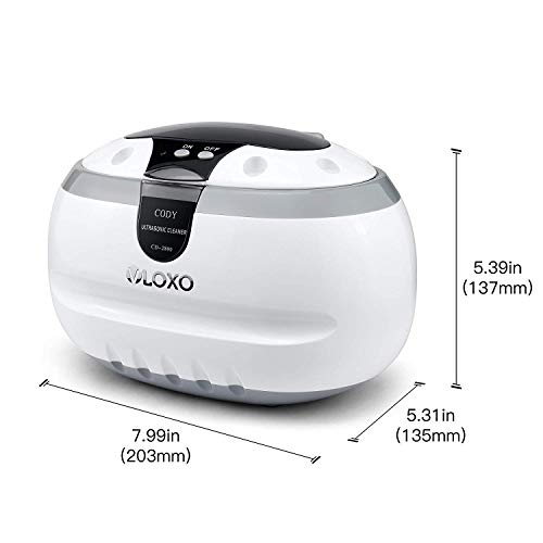 Detalle de VLOXO CD-2800 Ultrasonic Cleaner for Jewellery – 600ml, 50W, 42kHz