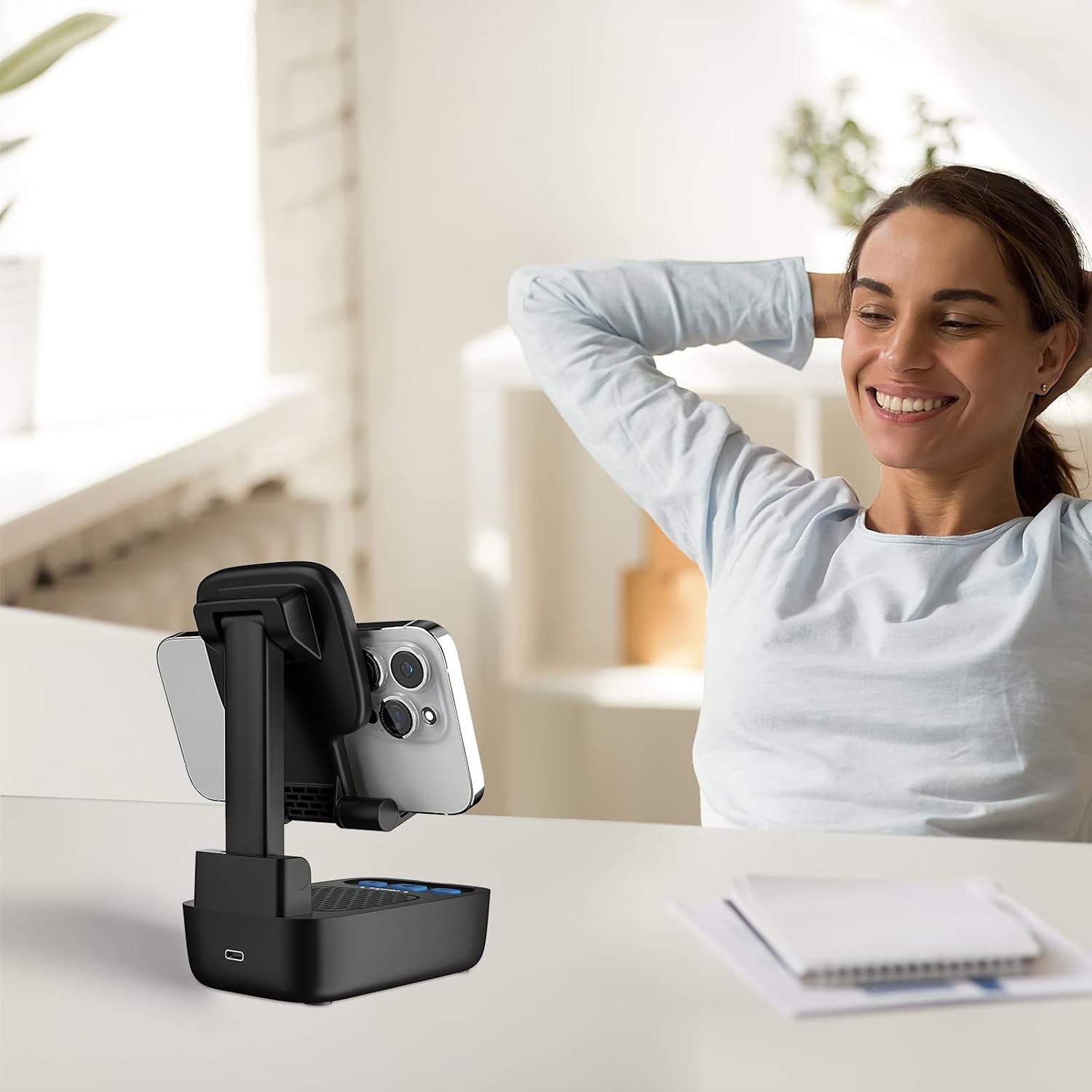 Thumbnail 5 de Comiso Phone Stand with Bluetooth Speaker, X8