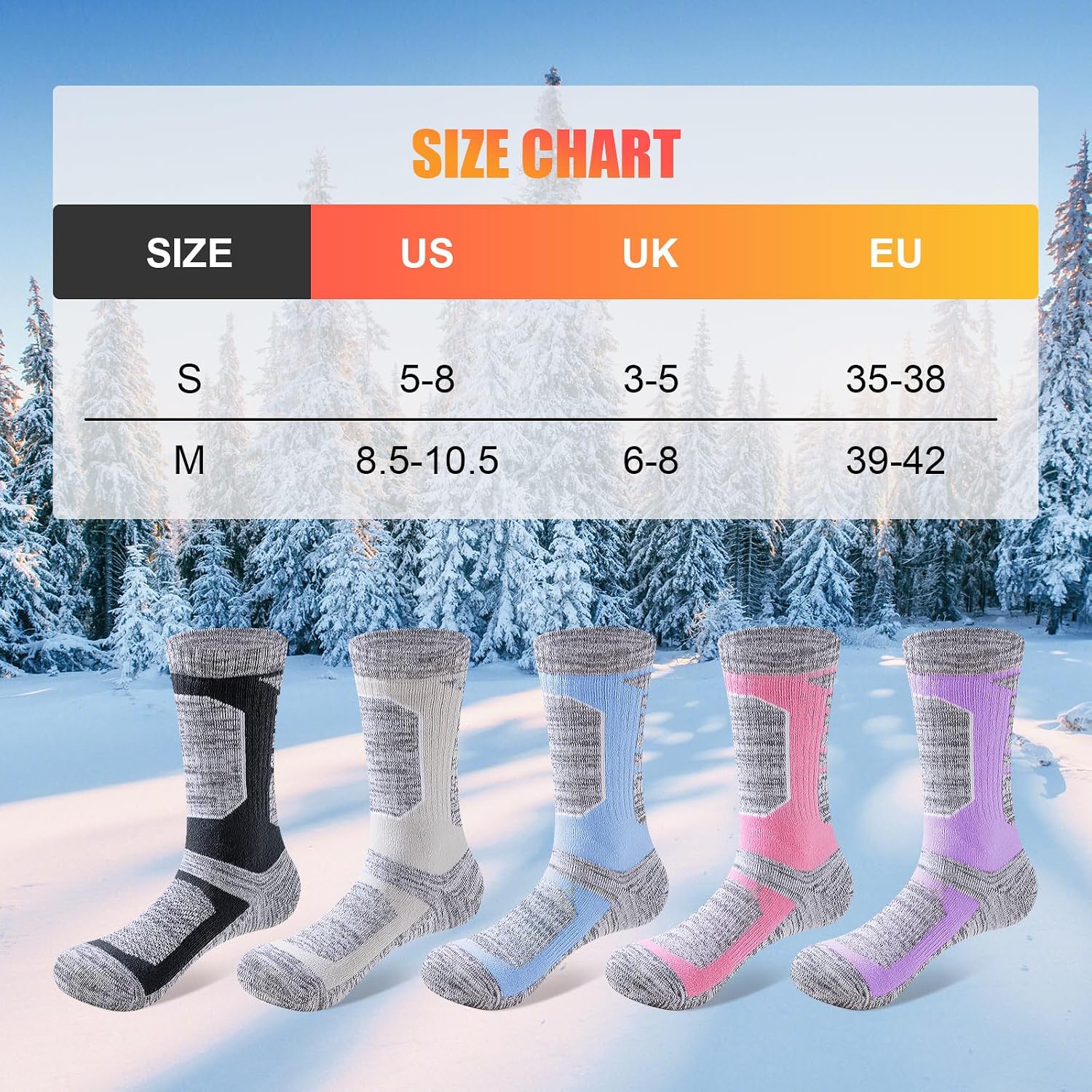 Thumbnail 6 de Niorasen Thermal Hiking Socks 5 Pairs
