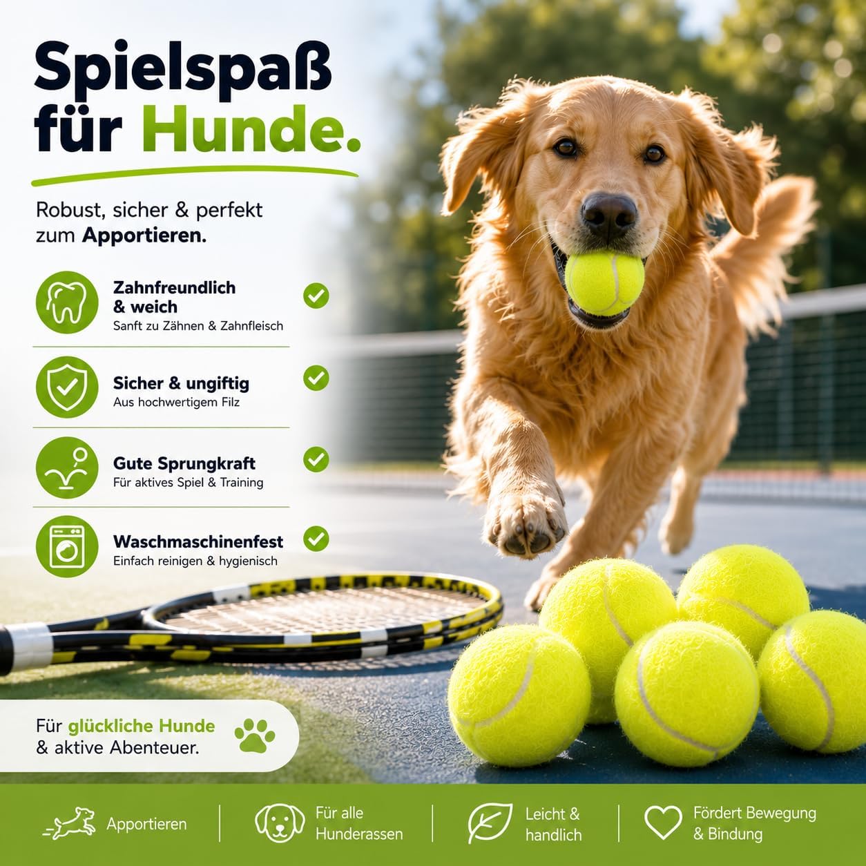 Detalle de TK Gruppe Timo Klingler Tennisbälle – Trainingsbälle (neongelb) mit Mesh-Tragetasche
