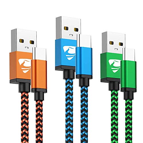 Detalle de Cavo USB C Aioneus 2m – 3 Pezzi, Carica Rapida 3A e Dati a 480 Mbps