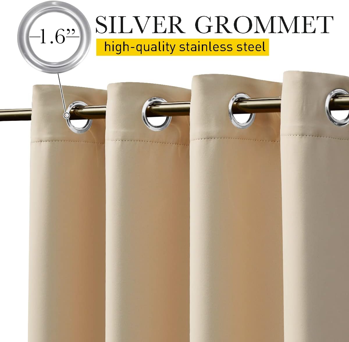 Thumbnail 1 de NICETOWN Outdoor Curtains, W52 x L84