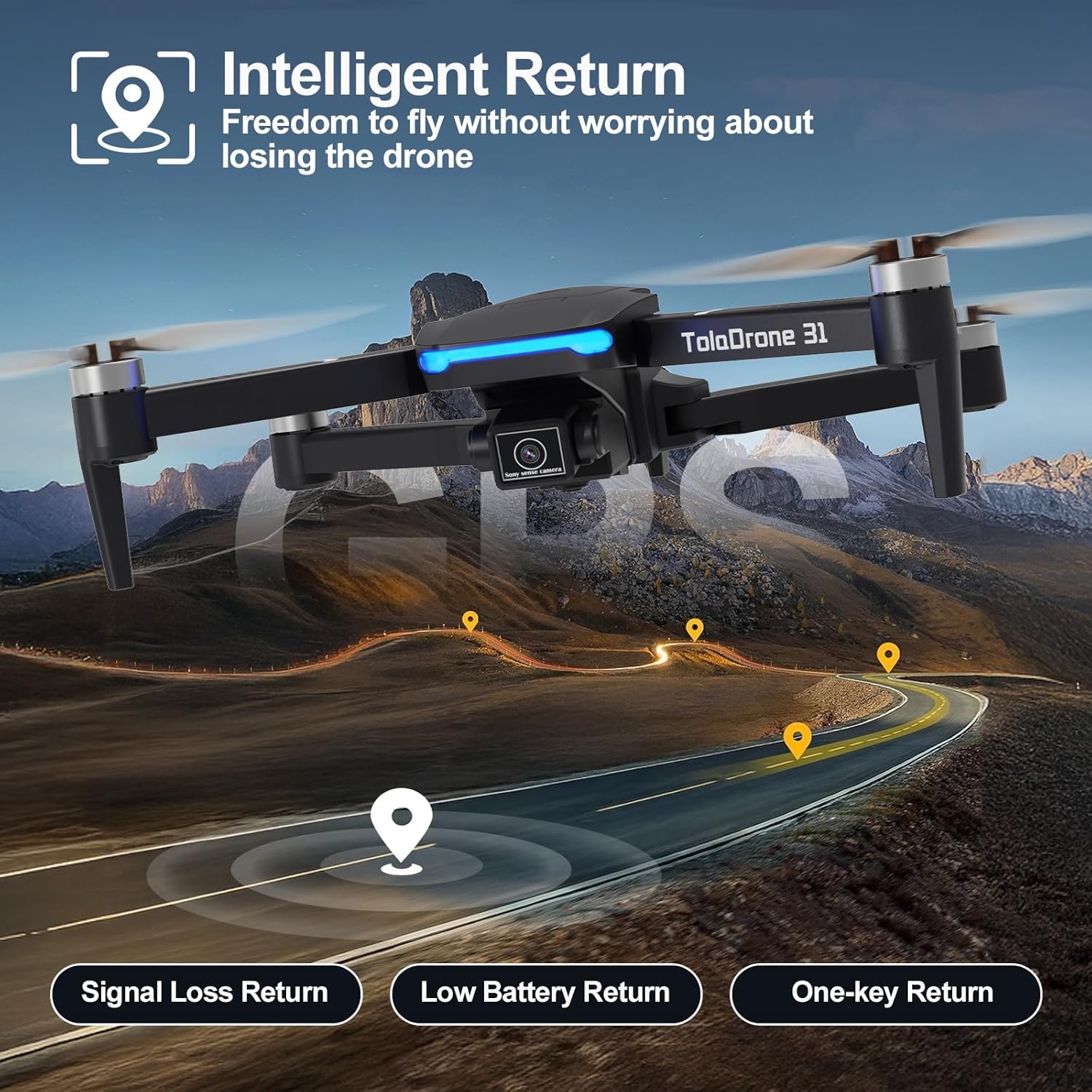 Thumbnail 2 de Toladrone TD31GPS Caméra 4K UHD