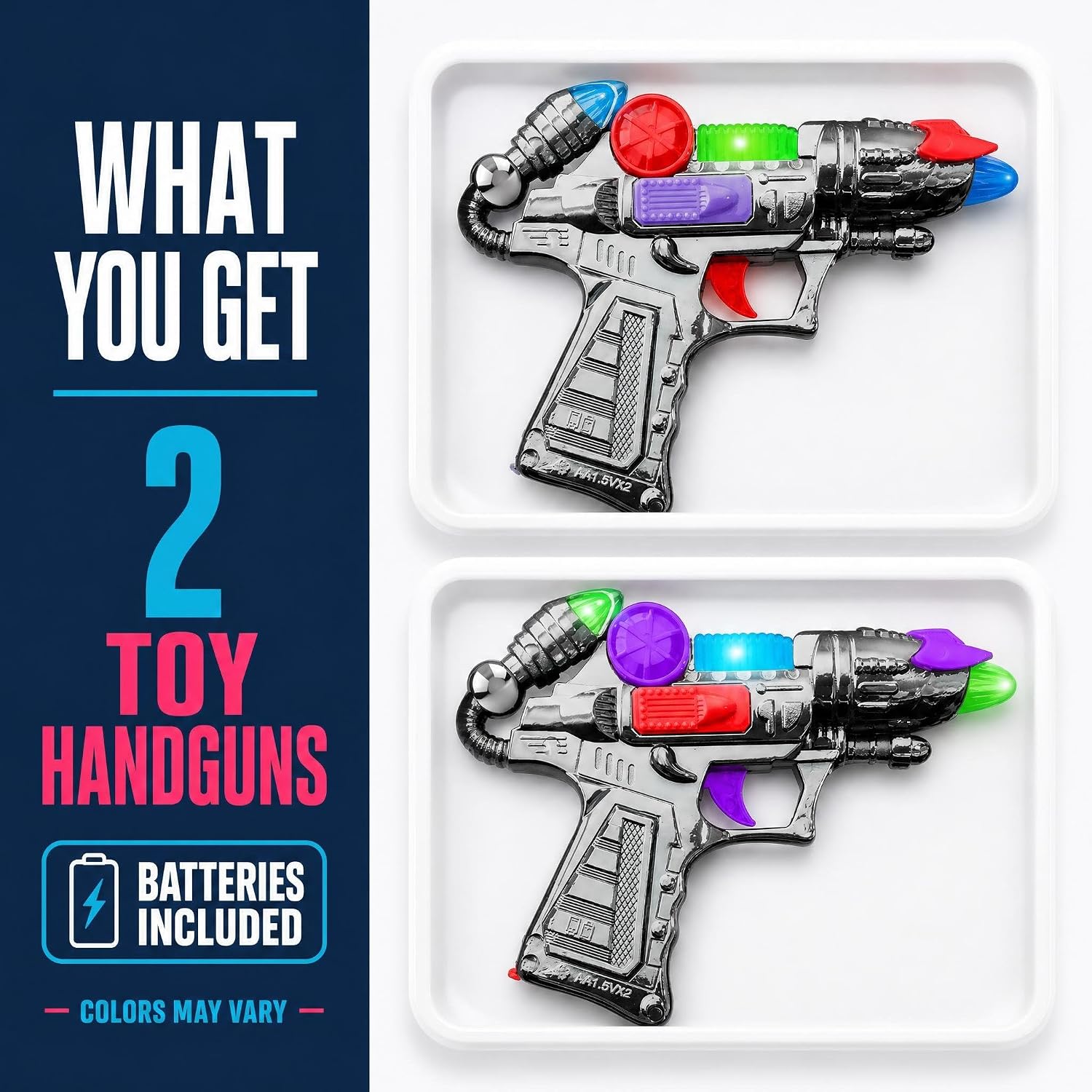 Detalle de ArtCreativity Light-Up Toy Gun Set of 2