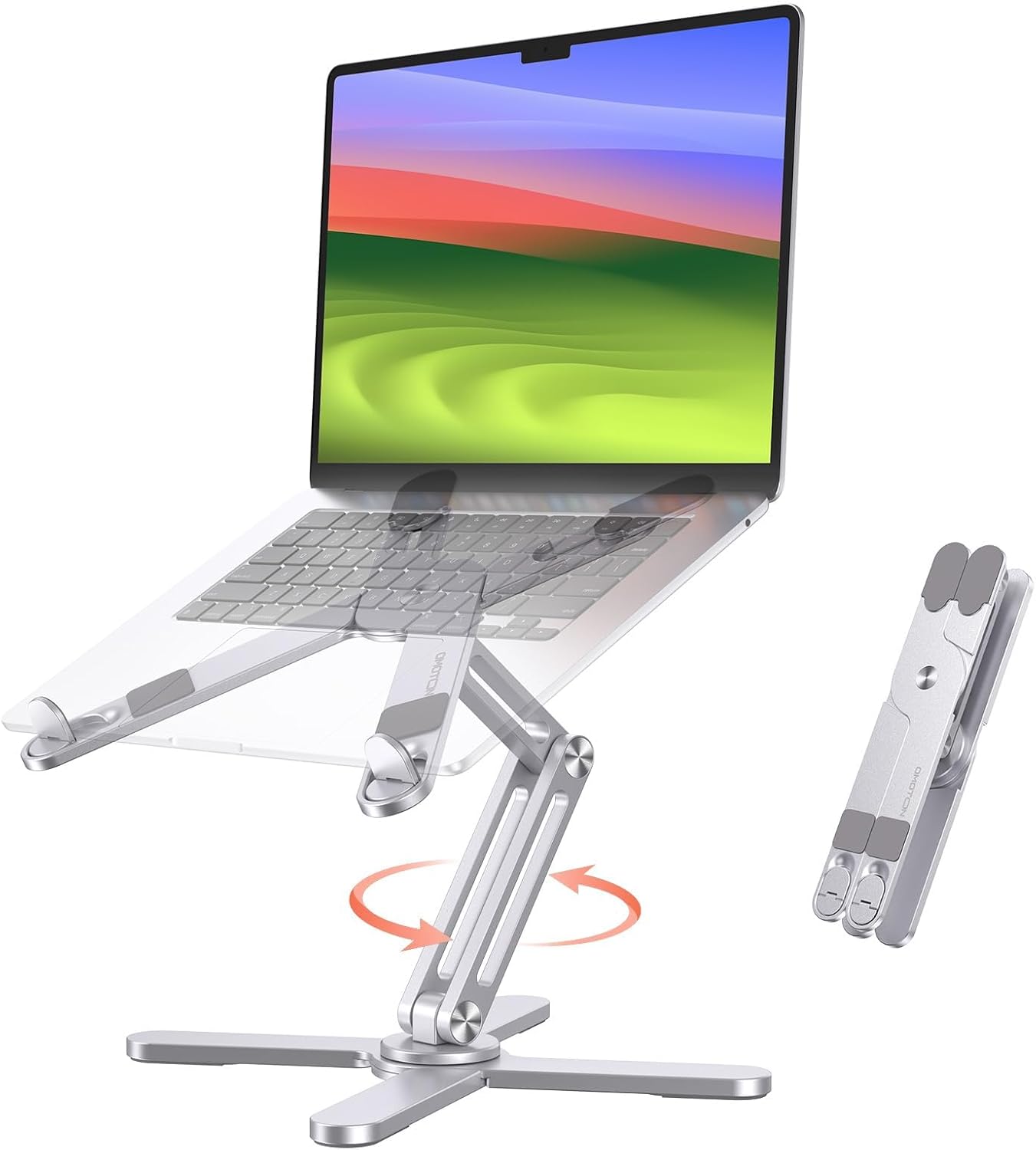 Detalle de OMOTON 360° Rotating Laptop Stand 16-inch