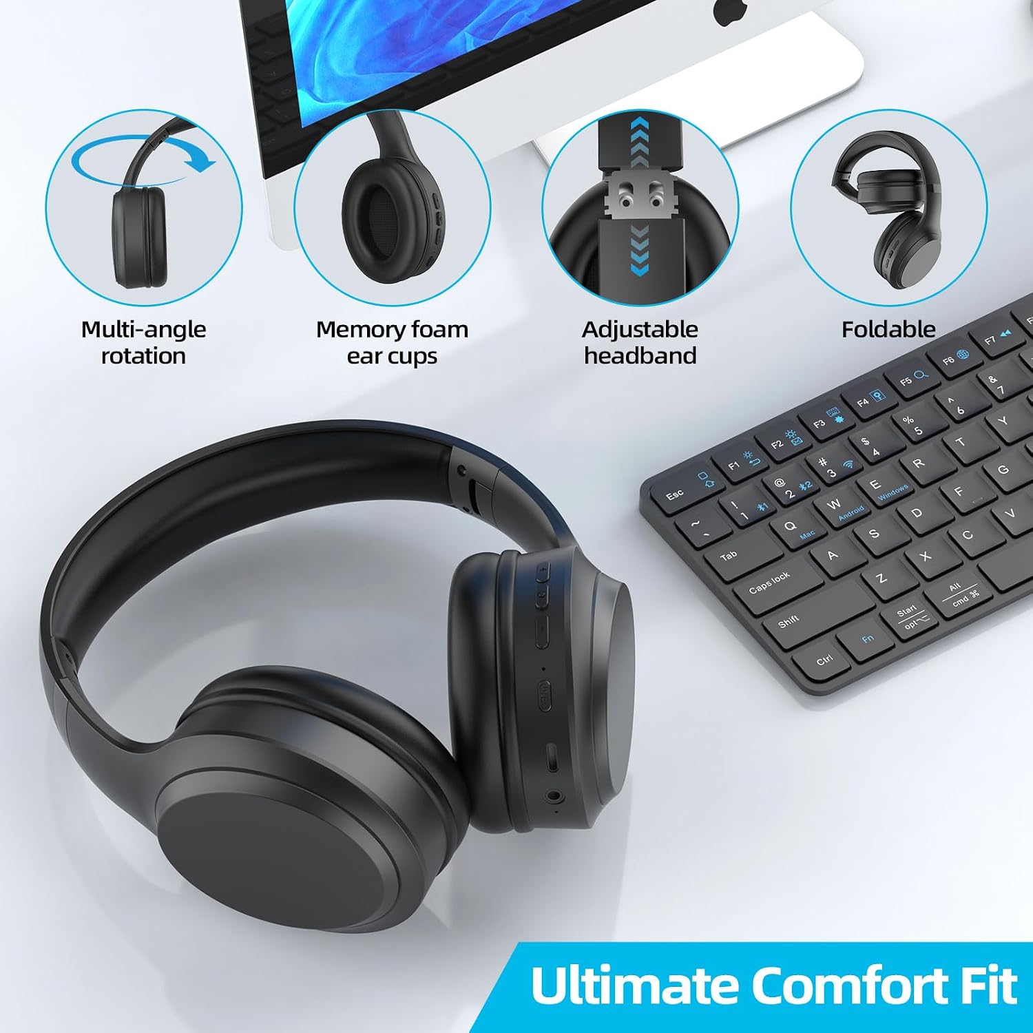 Thumbnail 4 de MOXYOY Bluetooth Headphones 82H Playtime