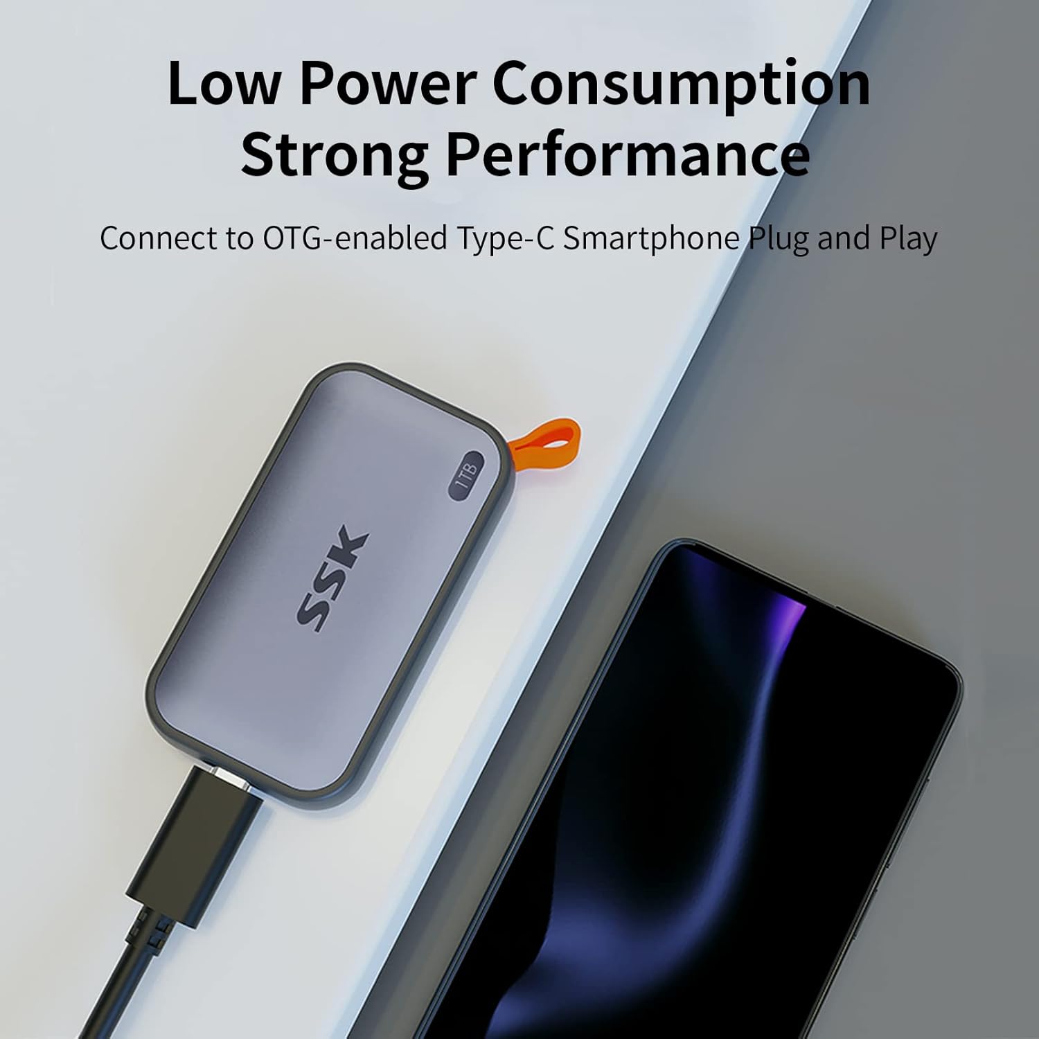 Thumbnail 2 de SSK Portable SSD 1TB External Solid State Drive (USB-C, USB 3.2 Gen2) up to 1050MB/s