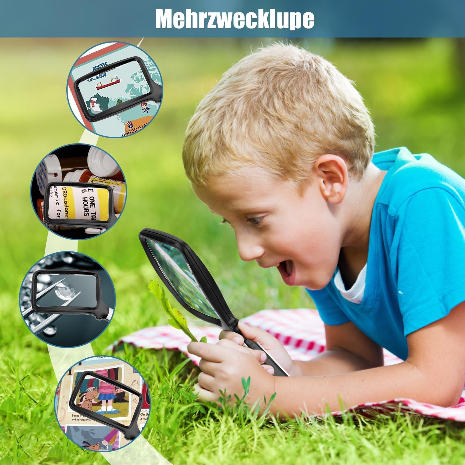 Thumbnail 6 de Tobegiga 5-fache Leselupe 🔍