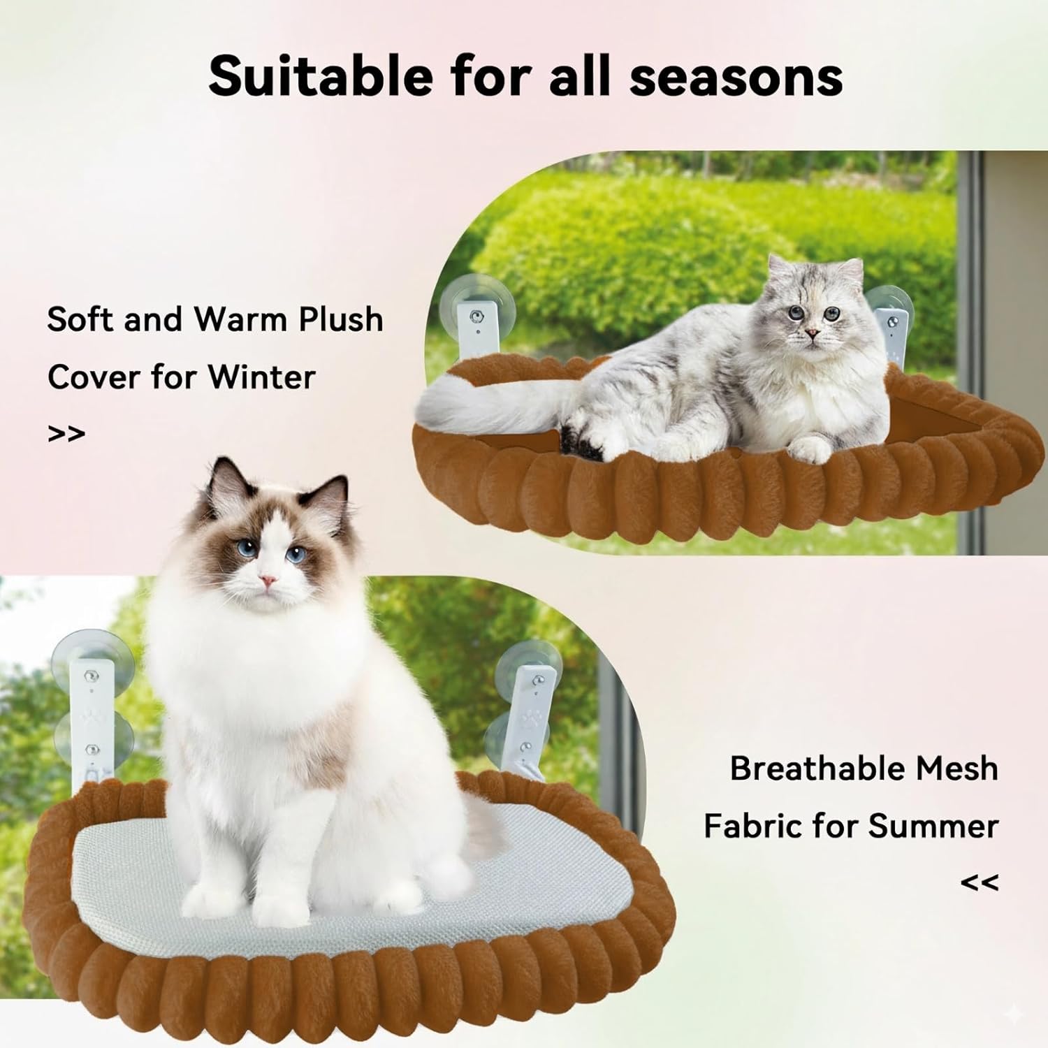 Thumbnail 3 de CareCooo Cat Window Hammock M (52x30cm) 18kg capacity 🐱