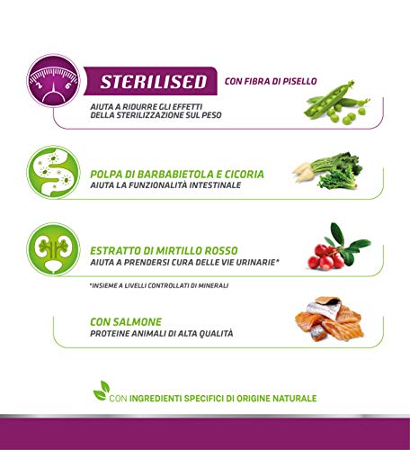 Thumbnail 6 de Trainer Natural Sterilised Adult con Salmone e Fibra di Pisello 3 Kg – alimentazione equilibrata per animali sterilizzati