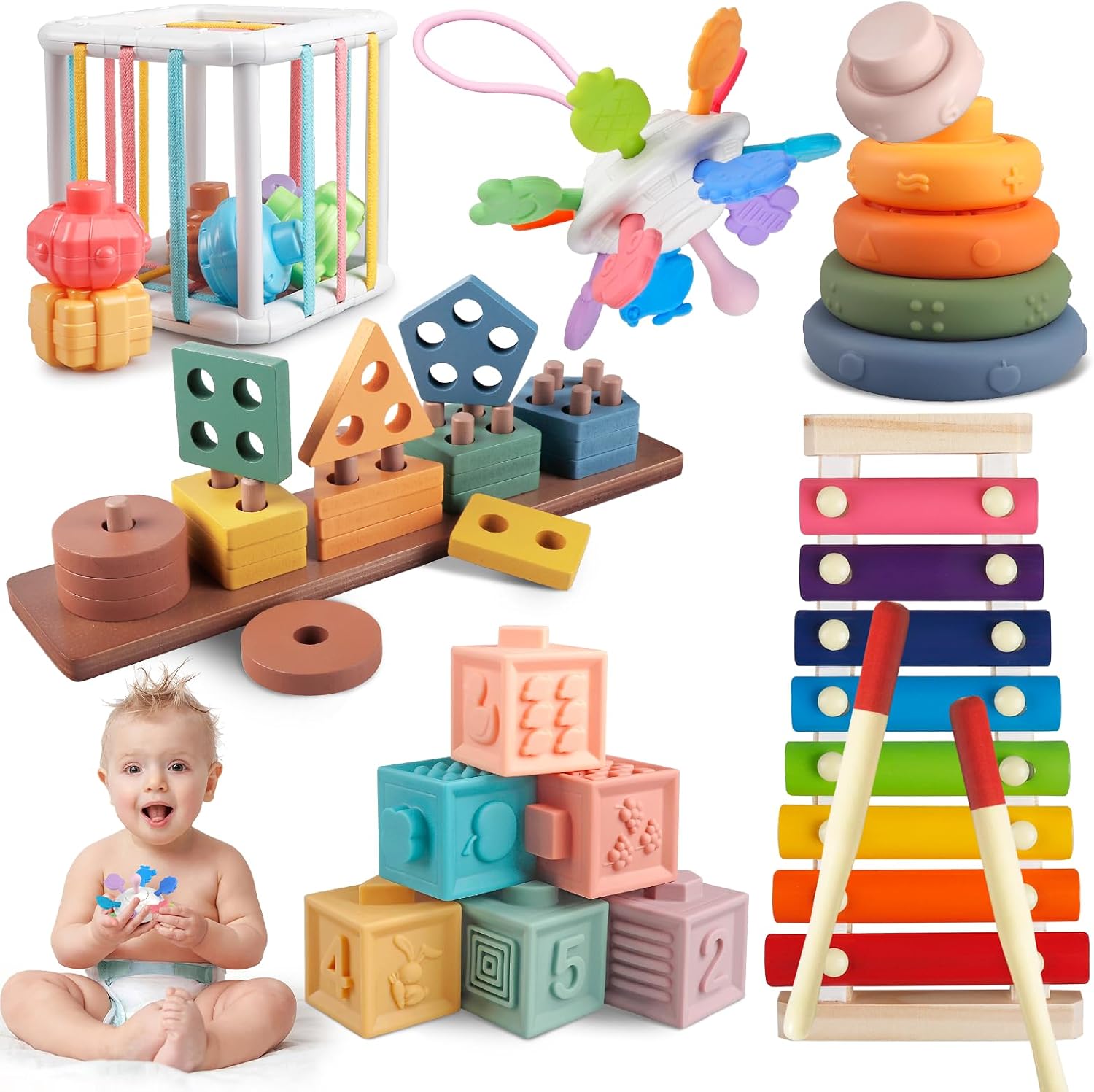 Detalle de Aliex 6 in 1 Montessori Toys for Babies