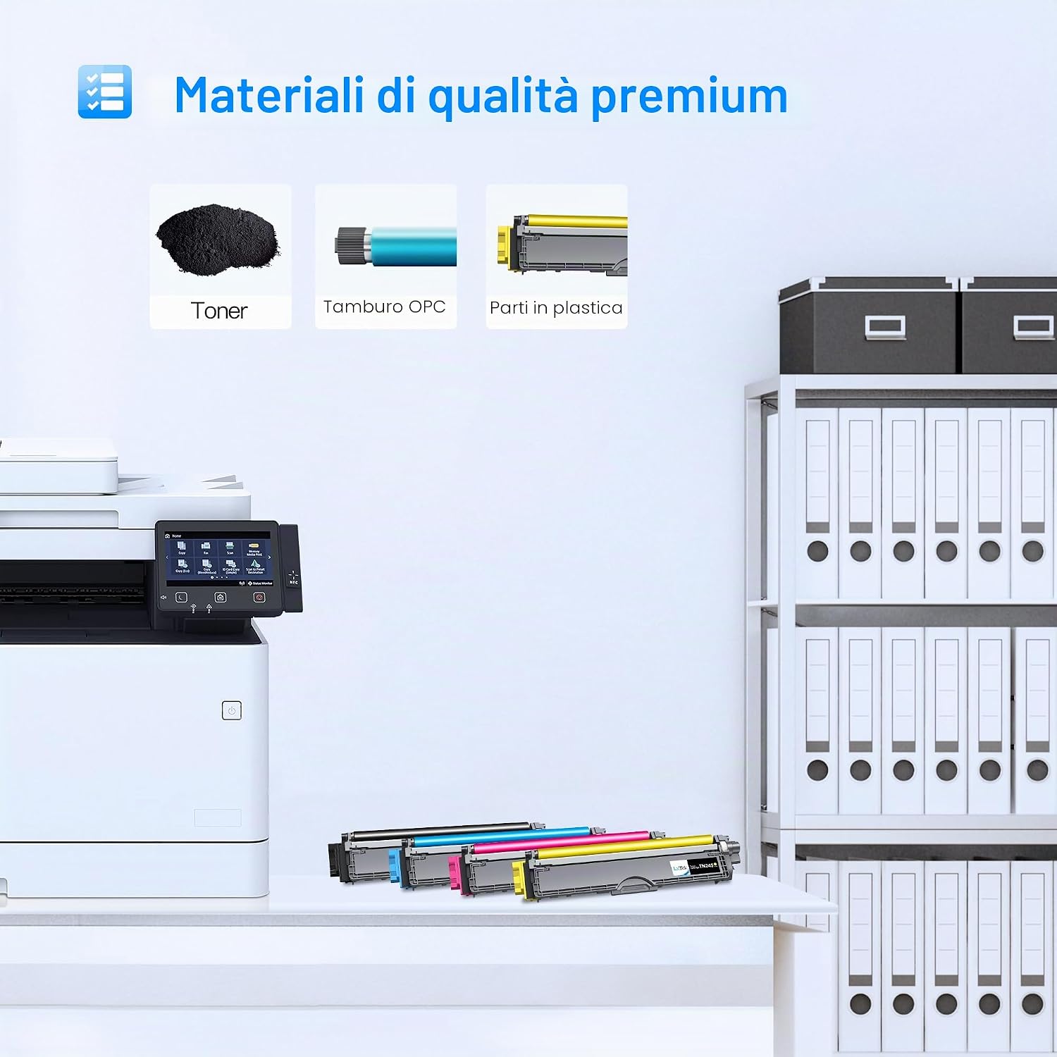 Thumbnail 5 de LxTek Cartucce Toner Compatibili per Brother TN241 TN245 – 5 pezzi (Nero, Ciano, Magenta, Giallo) per HL/ MFC