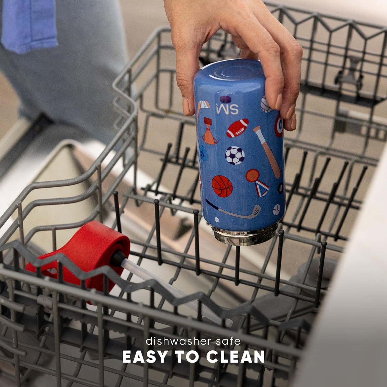 Thumbnail 5 de Simple Modern Disney Pixar Lightning McQueen Kids Water Bottle (14oz) with Straw Lid