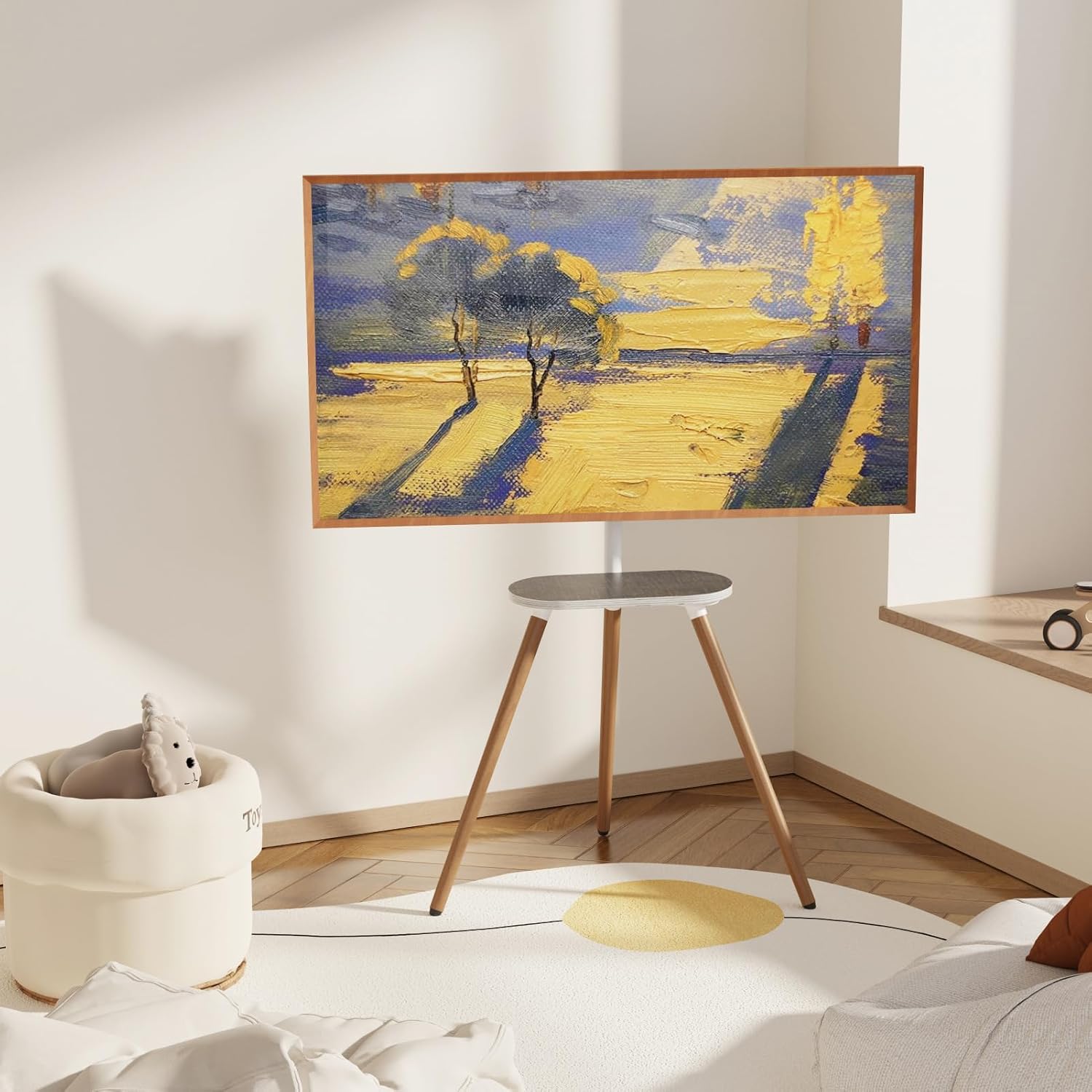Detalle 2 de ECOTINY Tripod Easel TV Stand 43–65"
