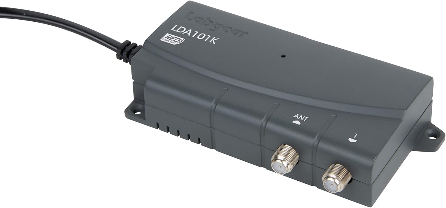 Detalle 2 de Labgear 4 Way TV Signal Booster (Indoor Aerial Amplifier) with F-Type Connections and 4G/5G Filtering