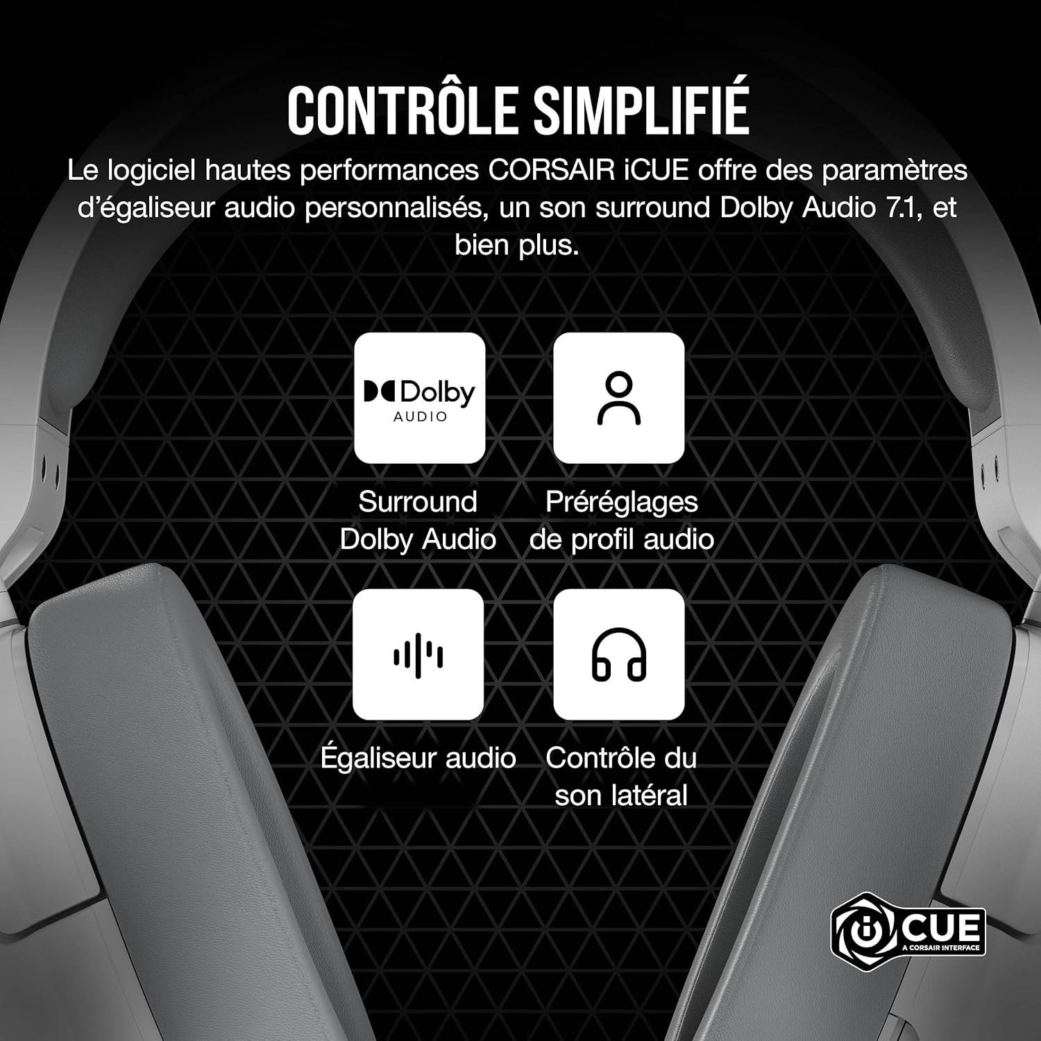 Thumbnail 5 de Casque de jeu filaire Corsair HS55 Surround : Dolby 7.1, micro escamotable et compatibilité multiplateforme
