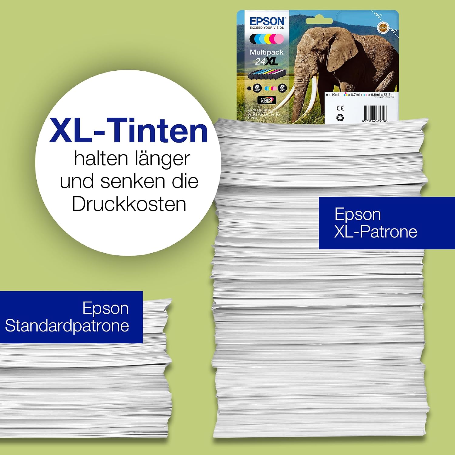 Thumbnail 6 de Epson 24XL Elephant High Yield Multipack 6-Farben